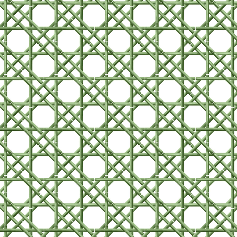 Green Cane 53x53" Square Scalloped Edge