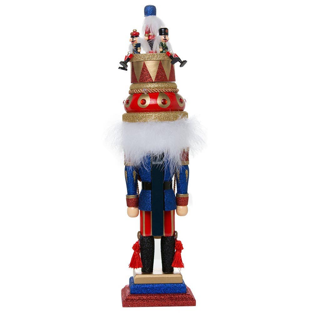 Patriotic Music Box Hat Nutcracker, 20"