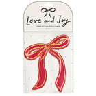 Gold & Red Bow Place Cards, Set of 8