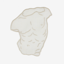 Greek Sculpture Linen Cocktail Napkins, Set of 4