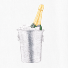 Champagne On Ice Hand Towel