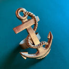 Gilt Metal Anchor Napkin Ring