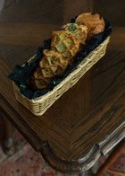Amish Cracker Basket with Tartan Lining