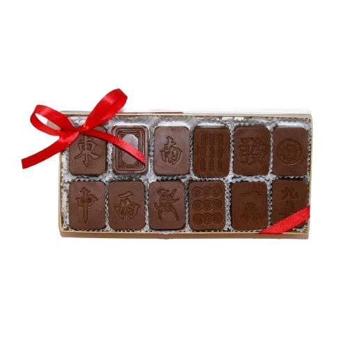 Dark Chocolate Mahjong Tiles