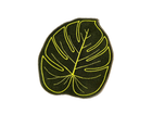 Monstera Leaf Linen Cocktail Napkins, Set of 4