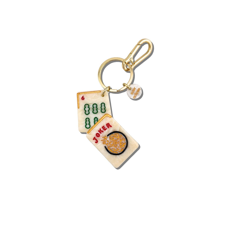Joker Mahjong Bag Charm & Keychain