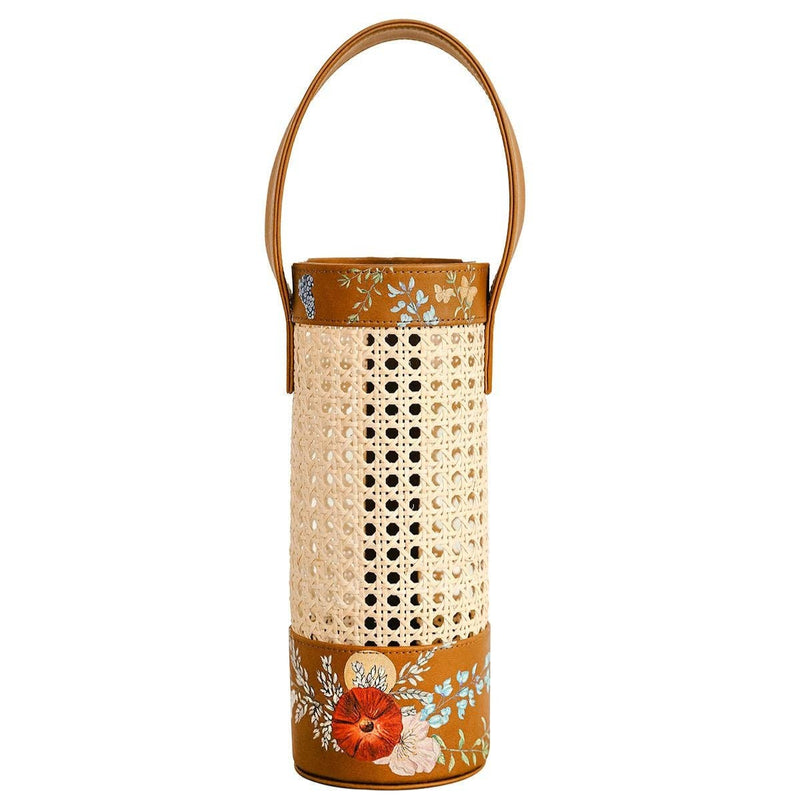 Handpainted Wine Bag