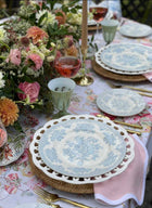 Pink Linen Scalloped Napkins