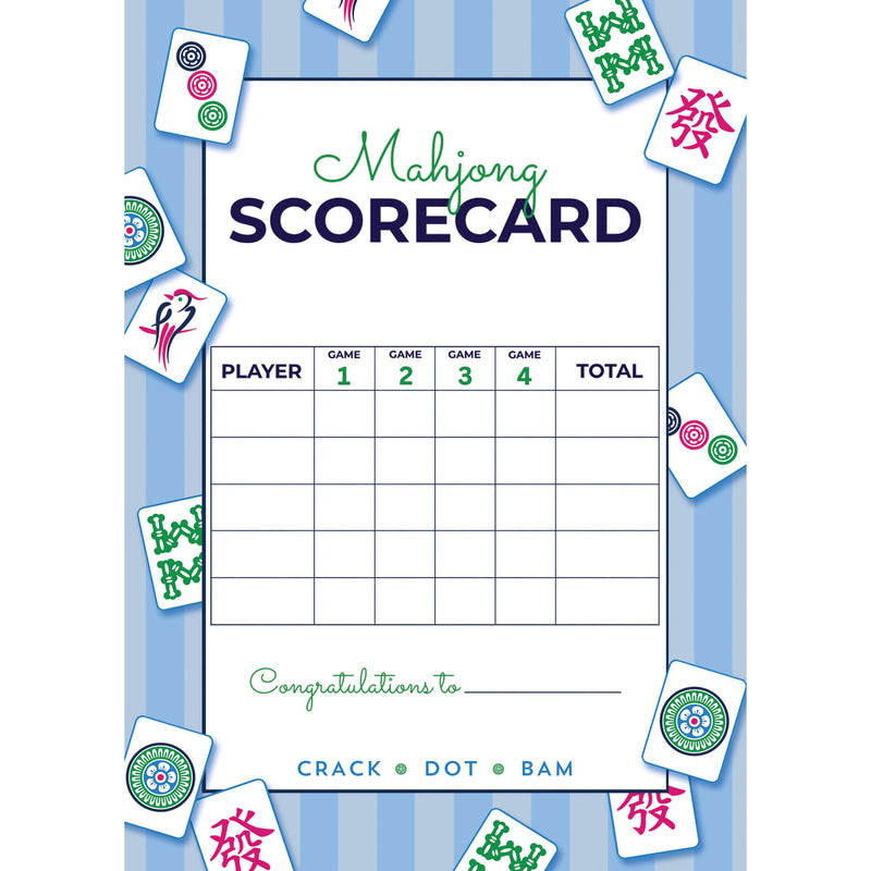Mahjong Scorecard Notepad