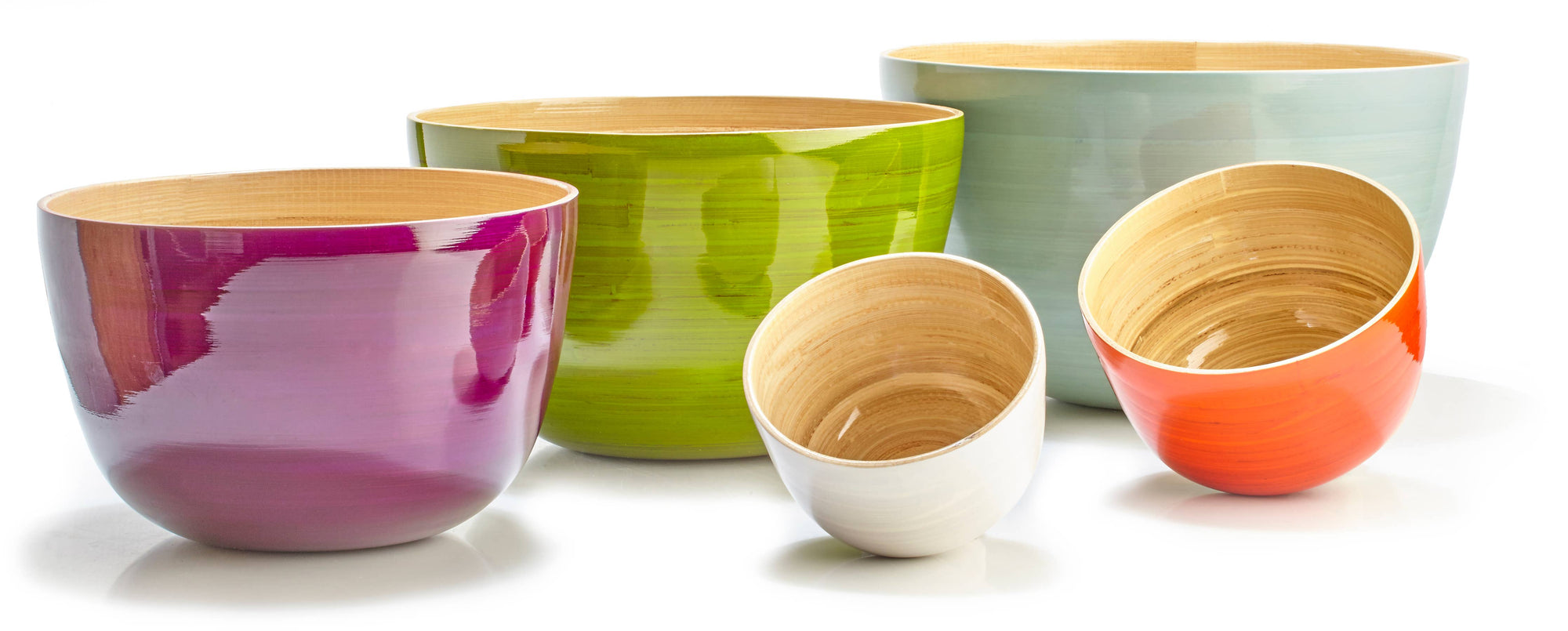 Bamboo Serving Bowl: White