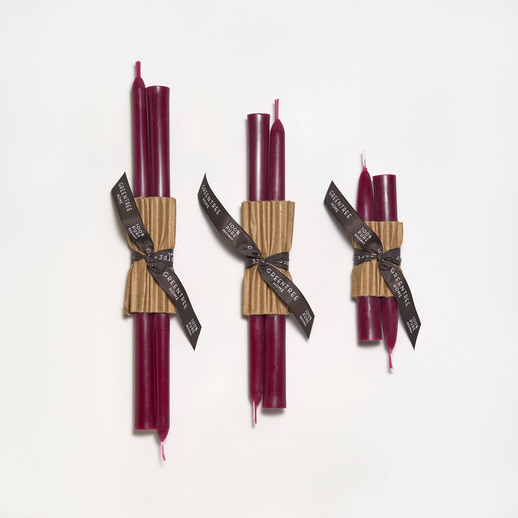 12" Wild Plum Tapers
