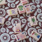 Plum Feathered 60x60" Tablecloth Square