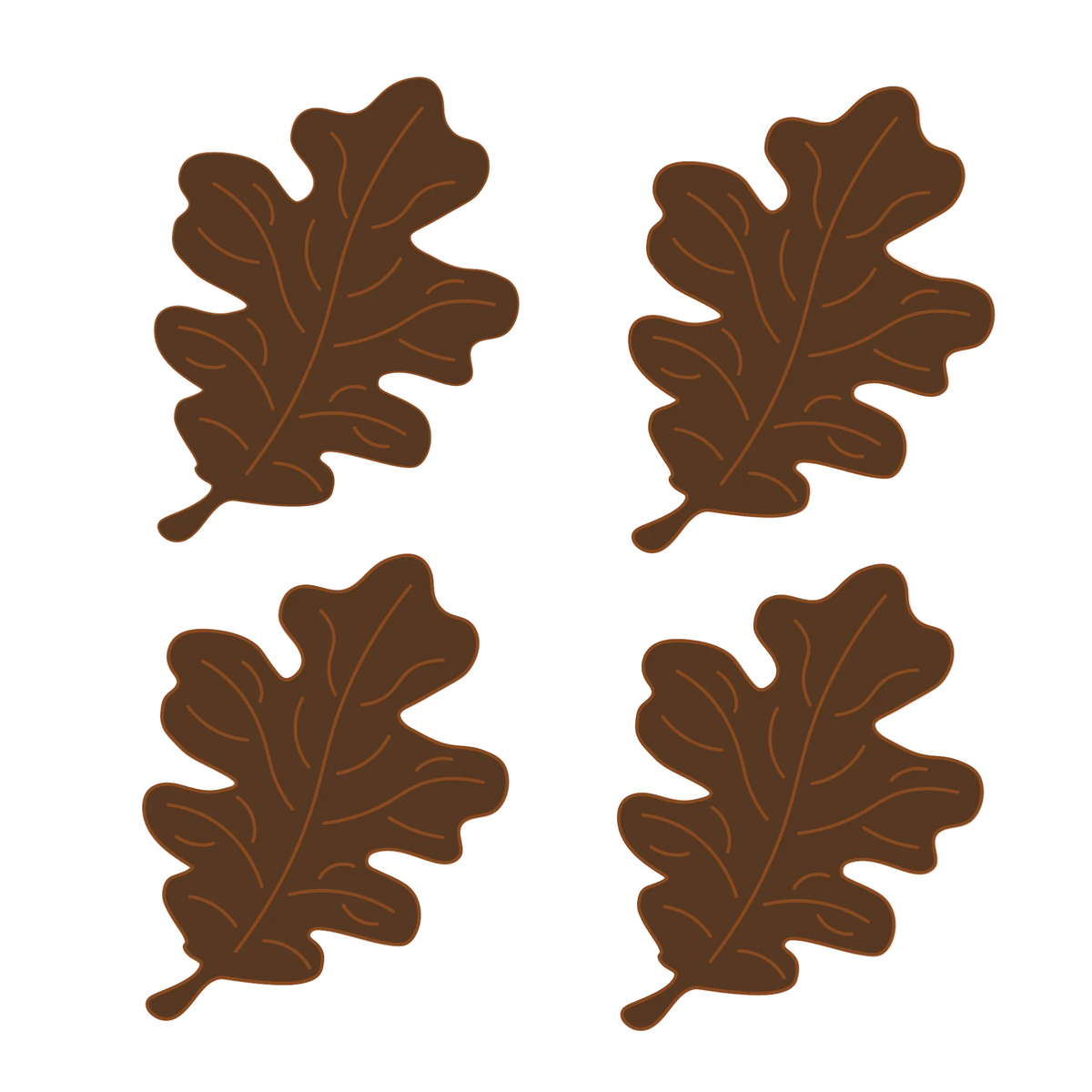 Oak Leaf Linen Cocktail Napkins