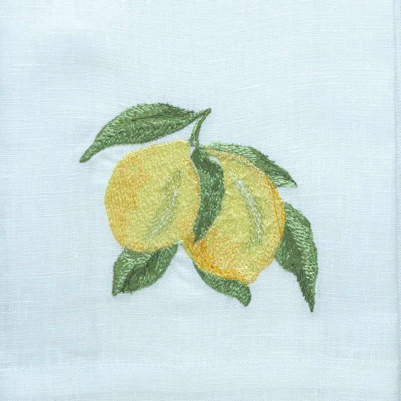 Lemon Branch Linen Towel