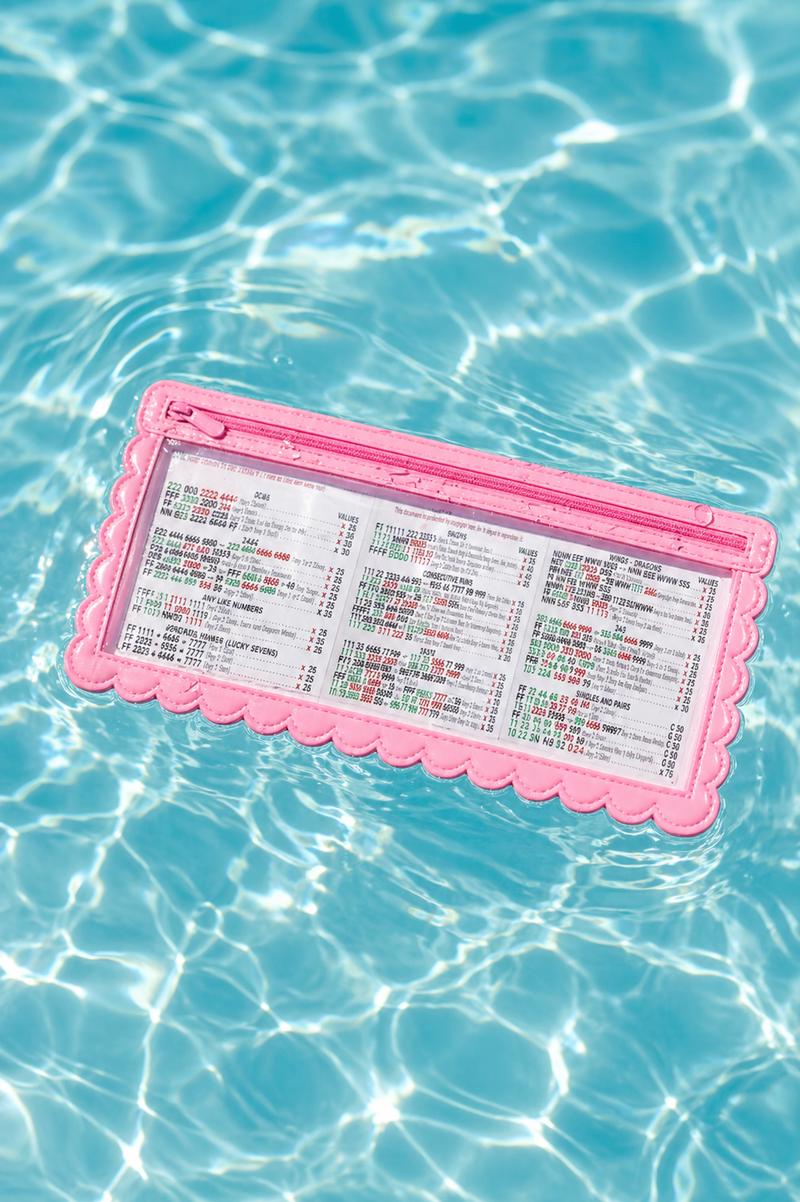 Pink Mahj Cabana Card Holder, Standard Card