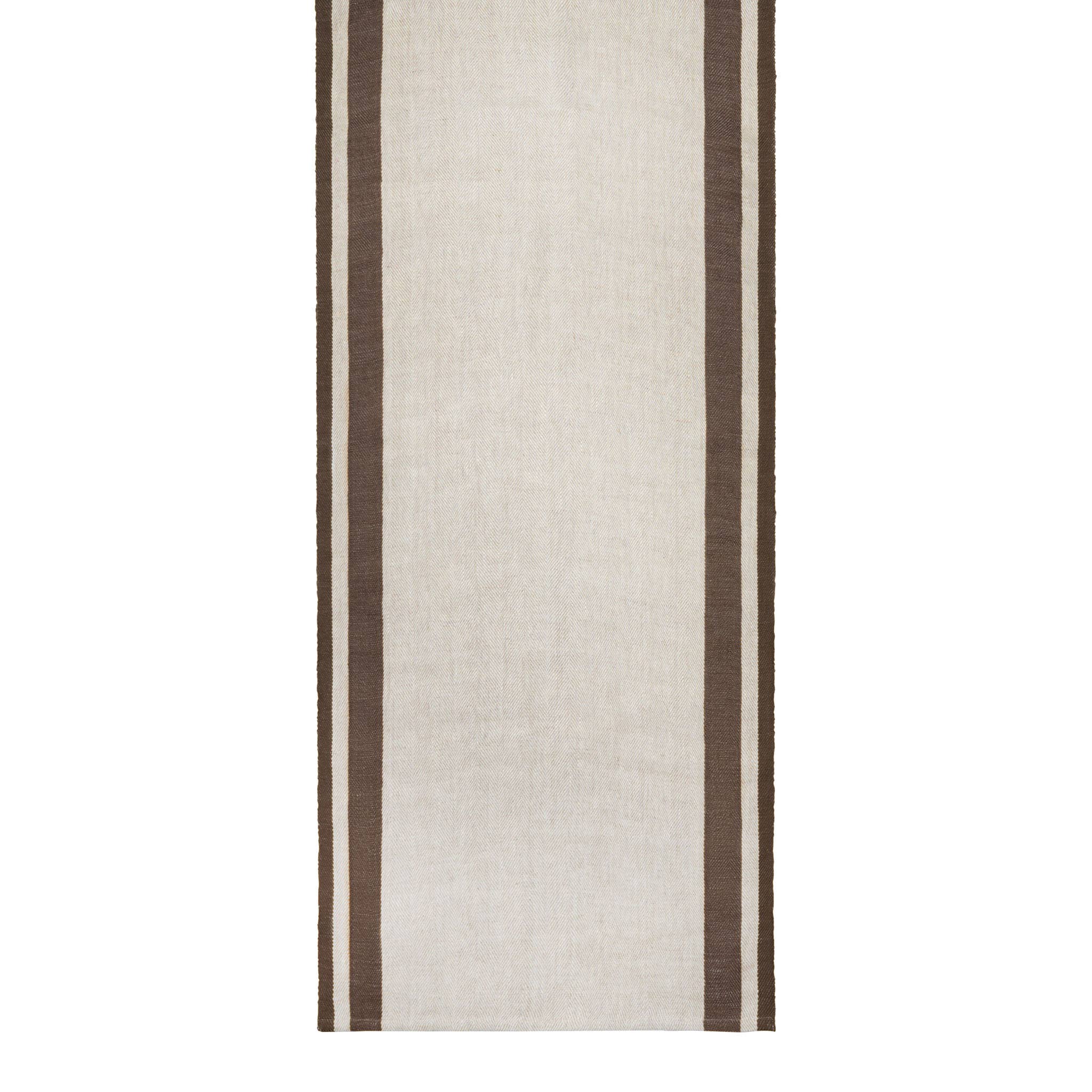 Natural & Chocolate Runner, 20x72"