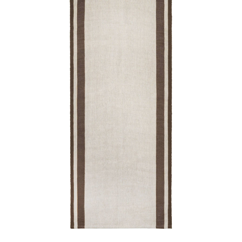 Natural & Chocolate Runner, 20x72"