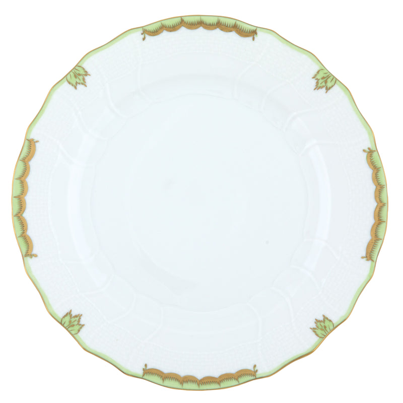 Herend Princess Victoria Green Dinner Plate, 10.5D