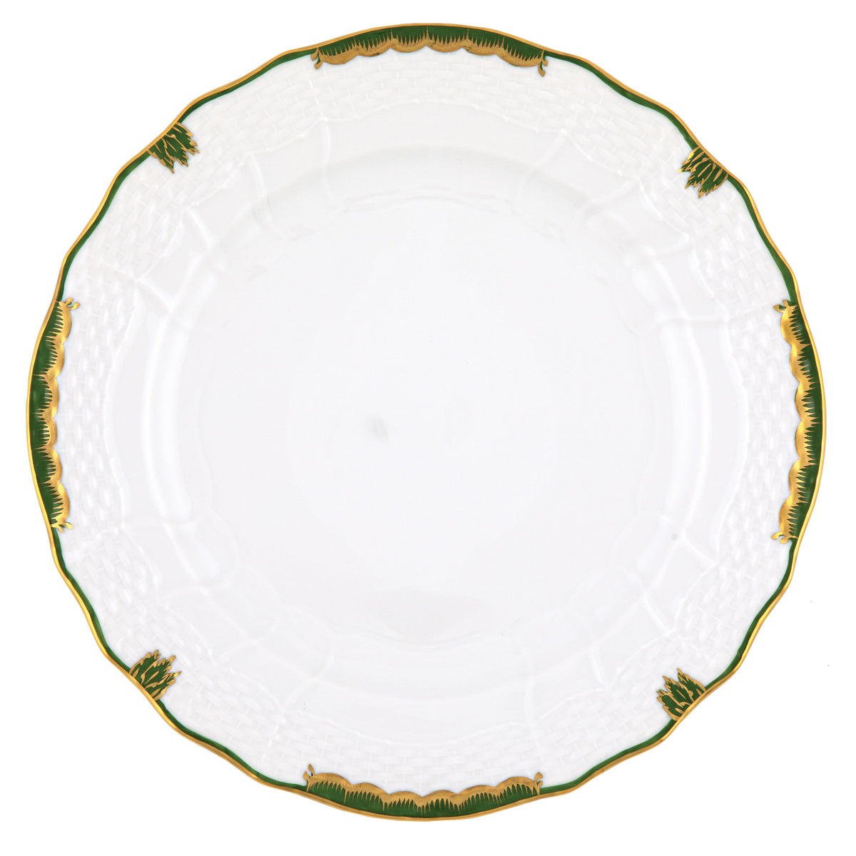 Herend Princess Victoria Dark Green Service Plate, 11D