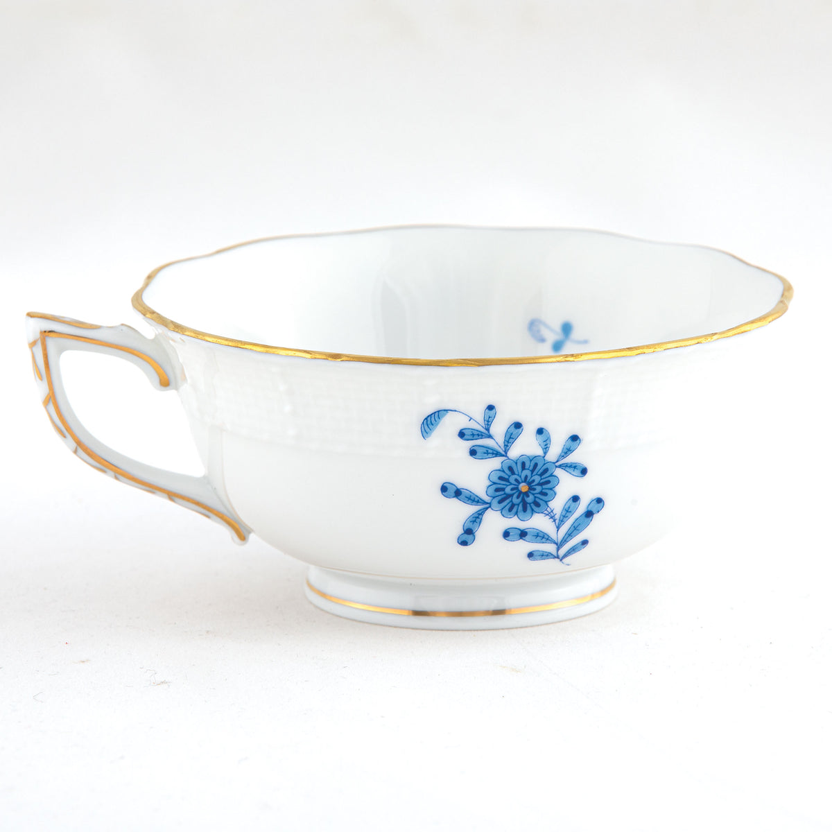 Herend Chinese Bouquet Blue Tea Cup
