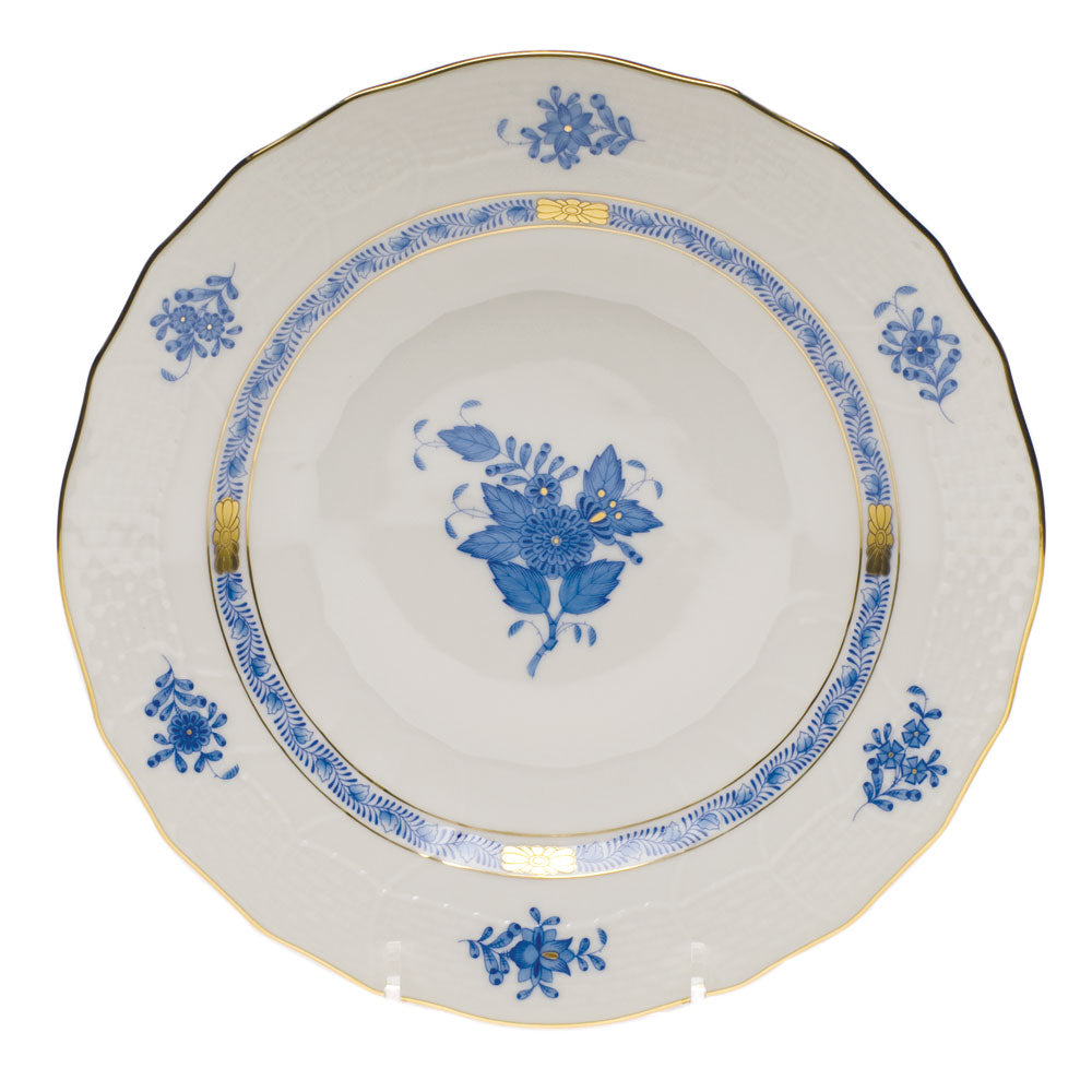 Herend Chinese Bouquet Blue Dessert Plate, 8.25D
