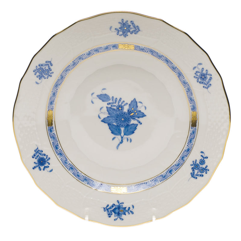 Herend Chinese Bouquet Blue Dessert Plate, 8.25D