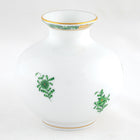 Herend Chinese Bouquet Green Round Vase