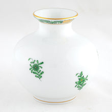 Herend Chinese Bouquet Green Round Vase