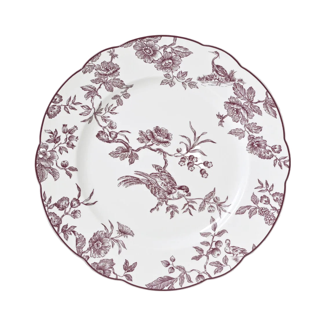 Albertine Dinner Plate, Prune