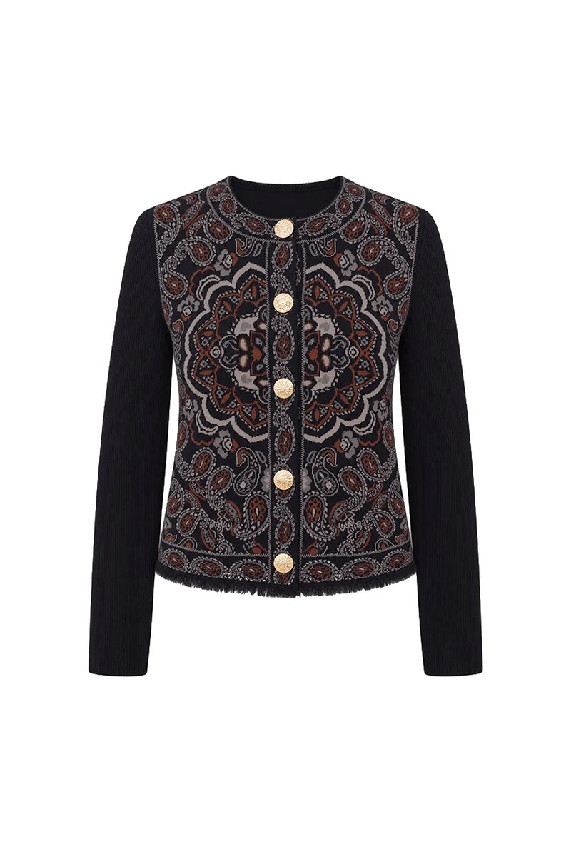 Bandana Navy Alesia Jacket by Cara Cara