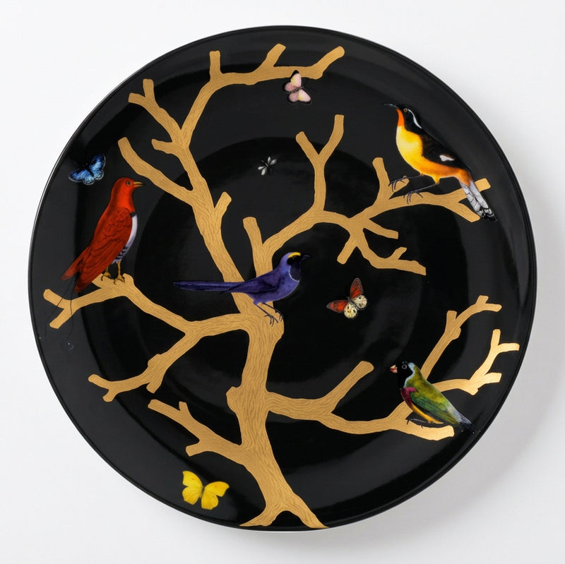 Aux Oiseaux Ebony Platter