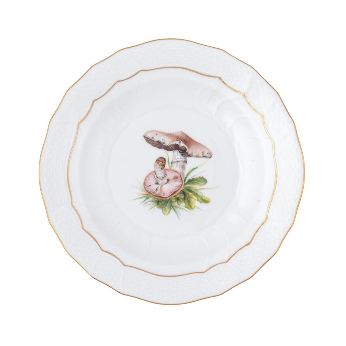 Herend Mushroom Luncheon Plate, Motif 1