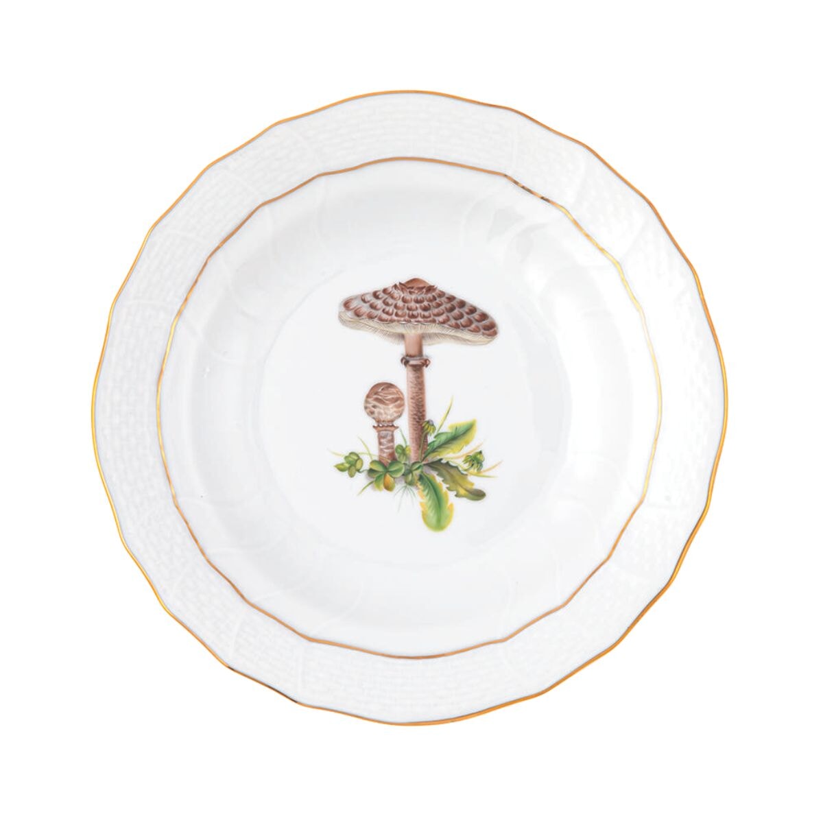Herend Mushroom Luncheon Plate, Motif 5
