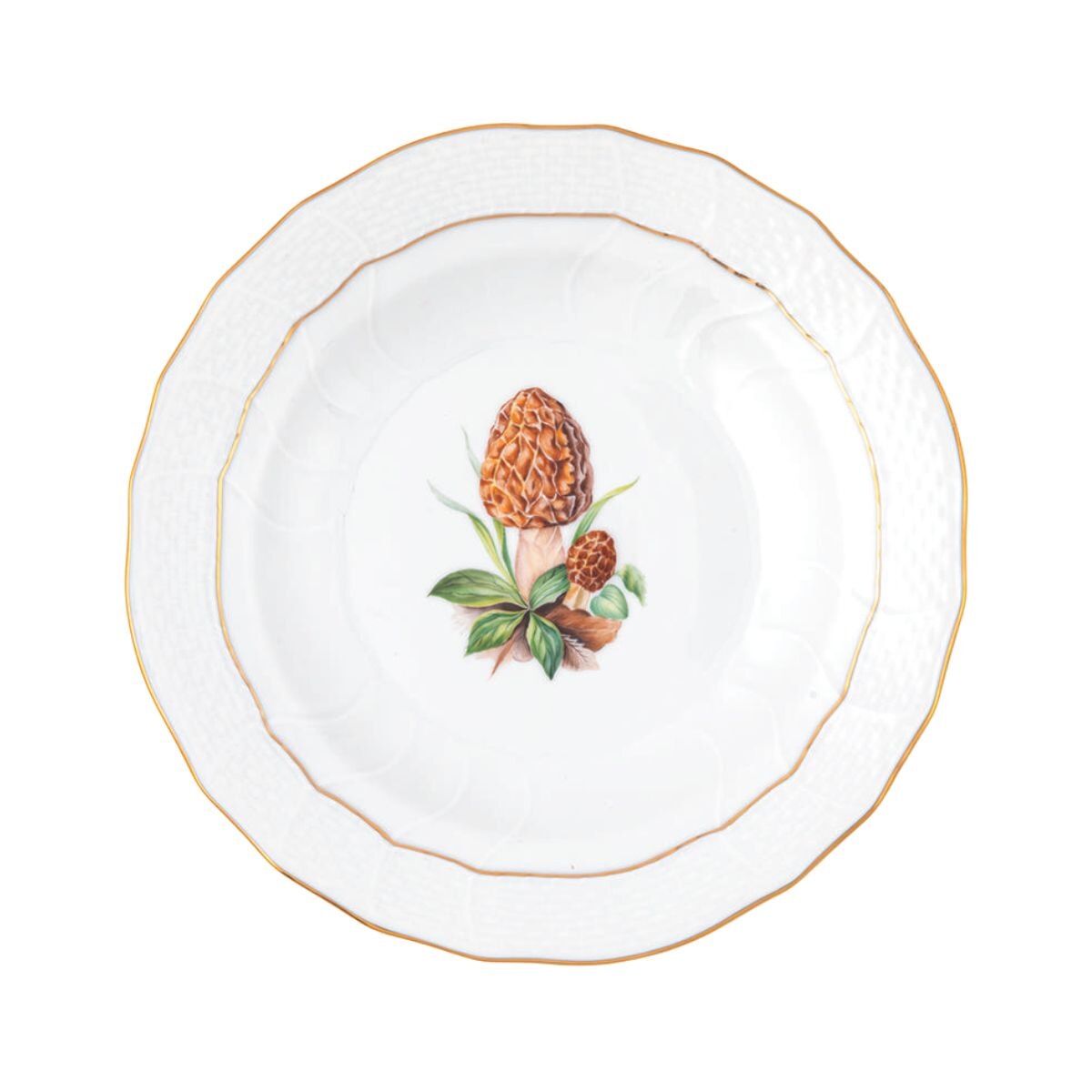 Herend Mushroom Luncheon Plate, Motif 10