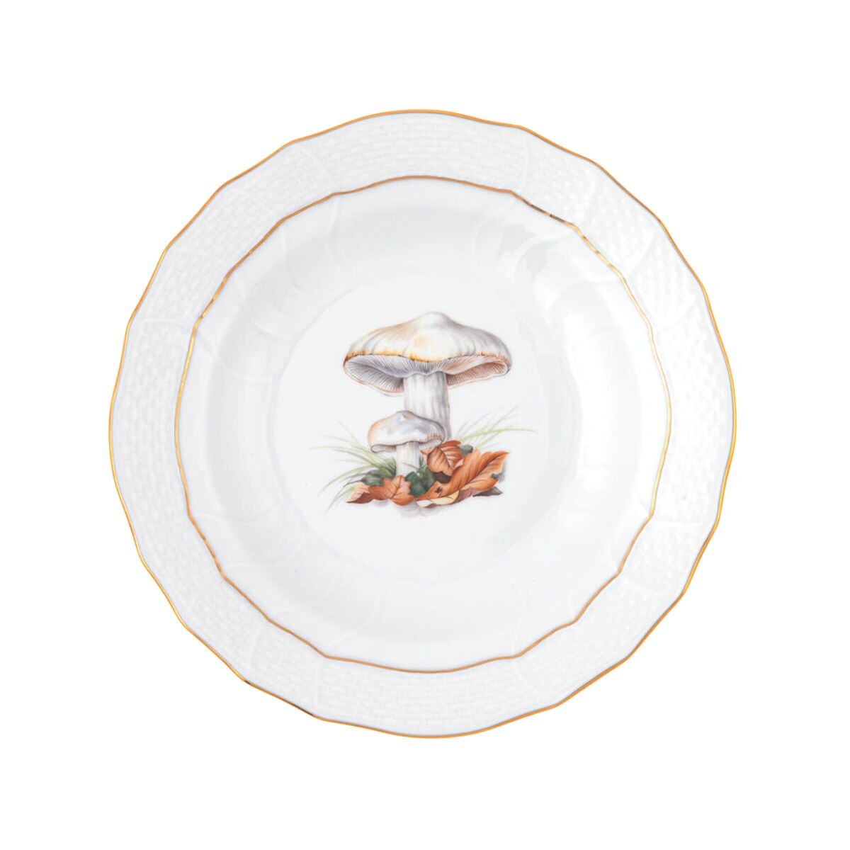 Herend Mushroom Luncheon Plate, Motif 11