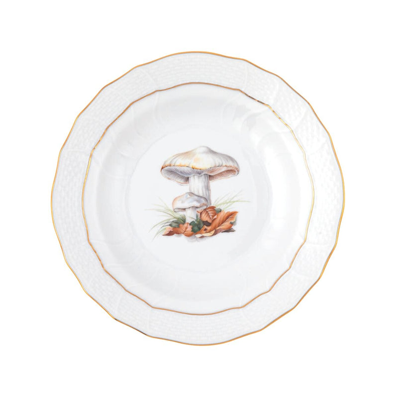 Herend Mushroom Luncheon Plate, Motif 11