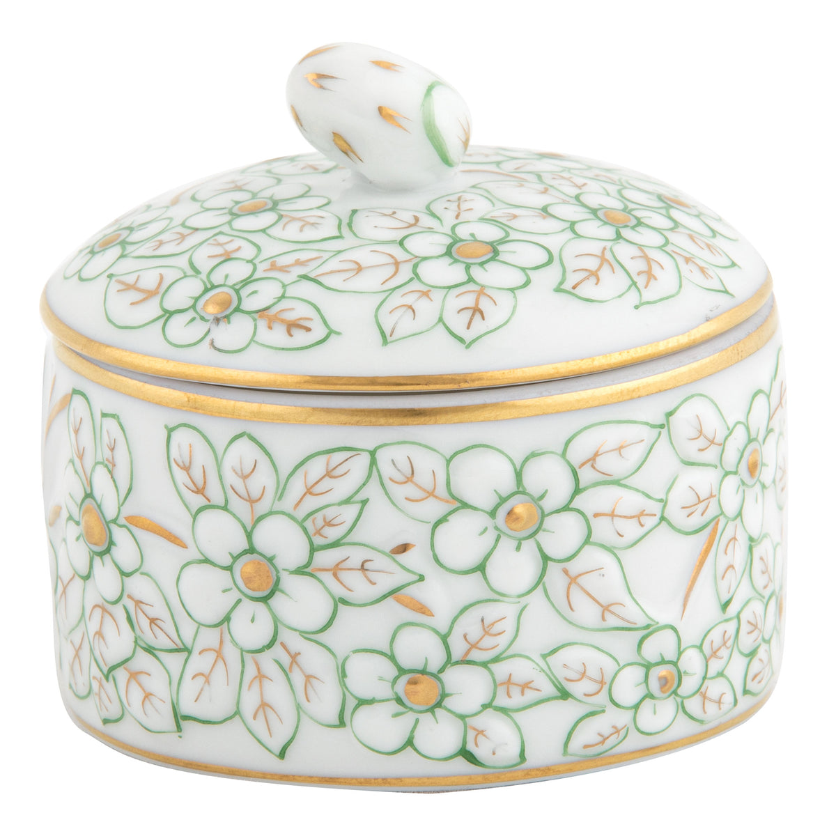 Herend Round Relief box with Berry