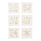 Gilded Breeze Cocktail Napkins, Set of 6