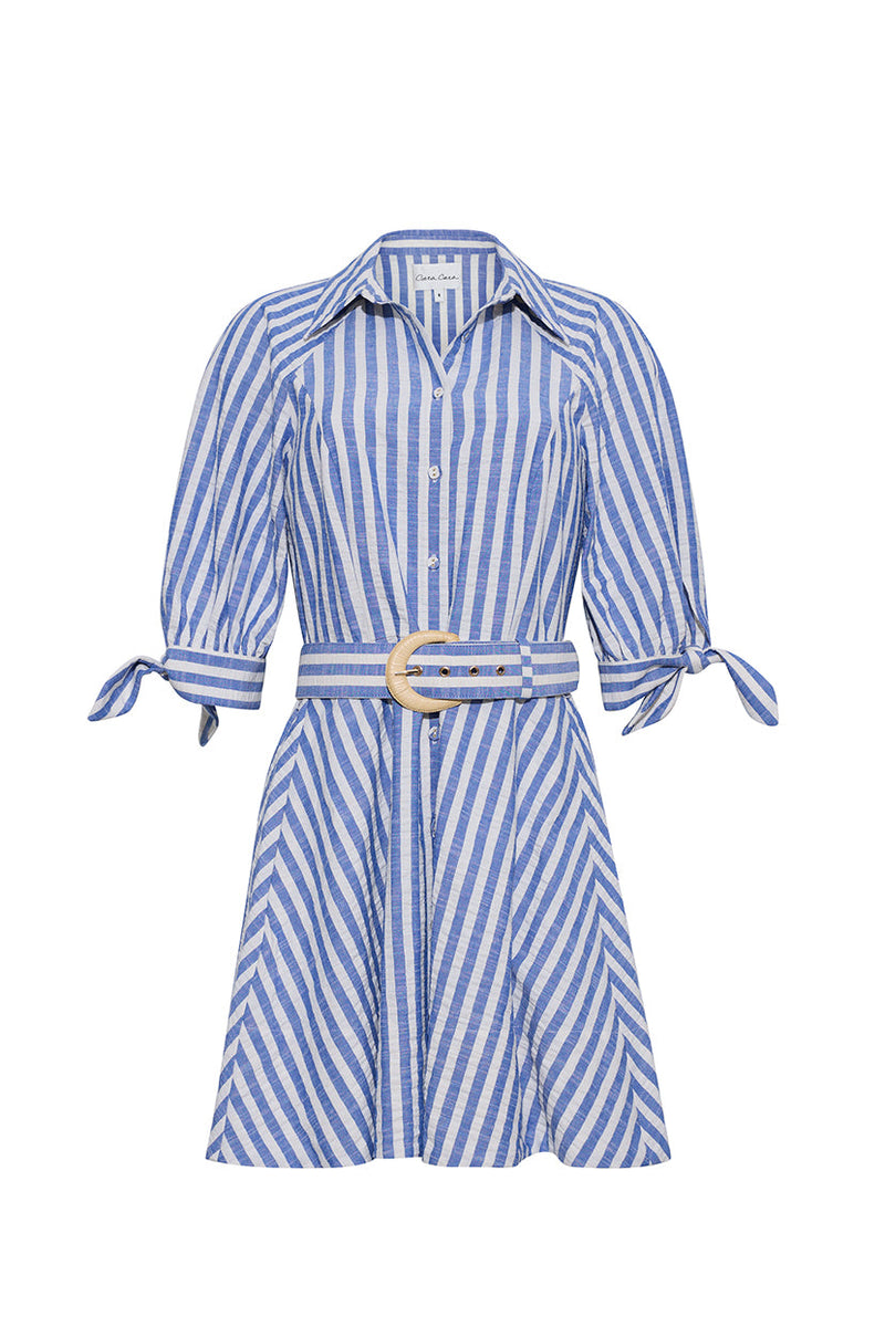 Caro Seersucker Mini Dress by Cara Cara