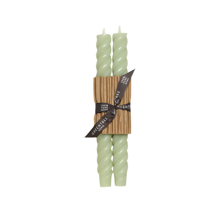 10" Celadon Rope Tapers