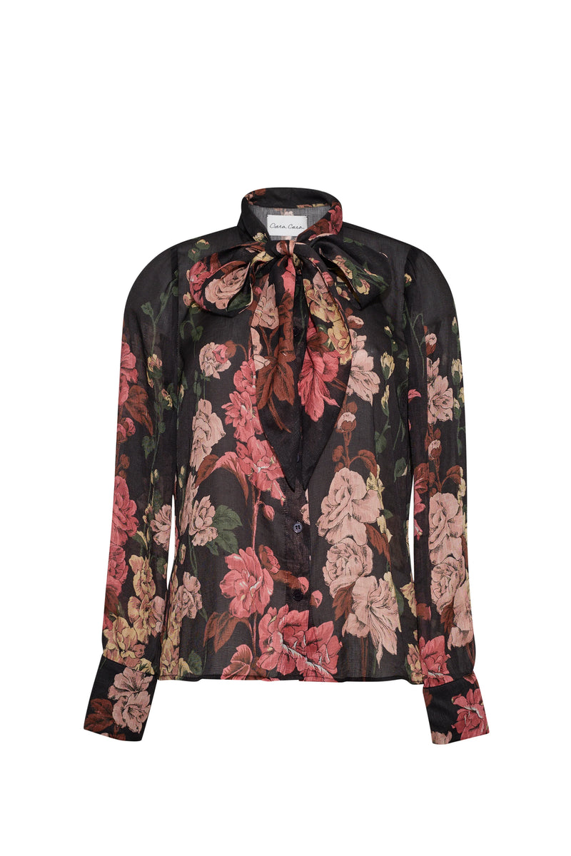 Chili Black Meadows Blouse by Cara Cara