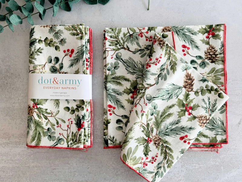 Christmas Walk Napkins, S/4