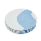 Colorblock Dinner Plates, S/4