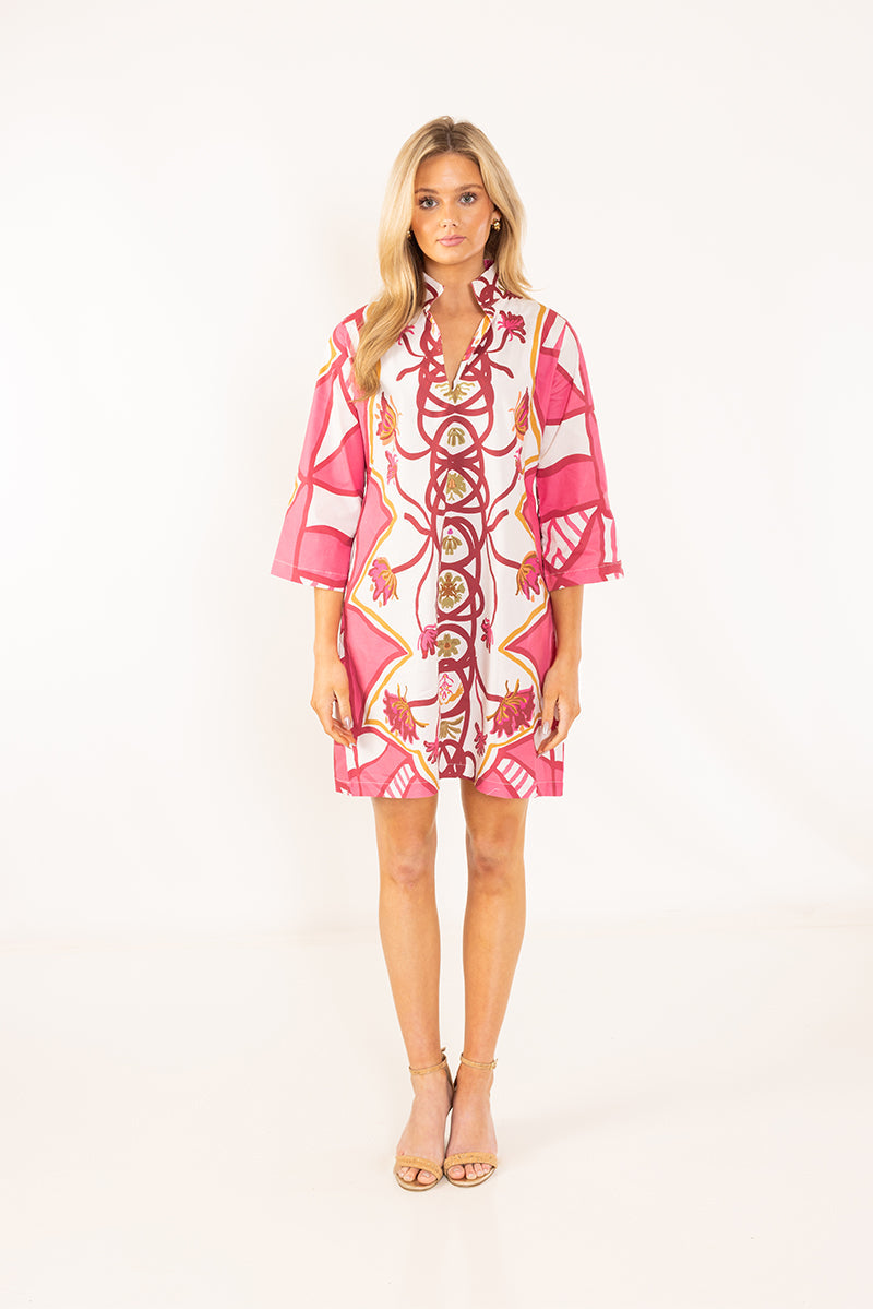 Raspberry Trail Short Caftan