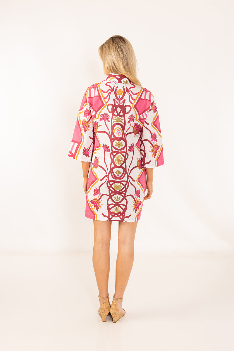 Raspberry Trail Short Caftan