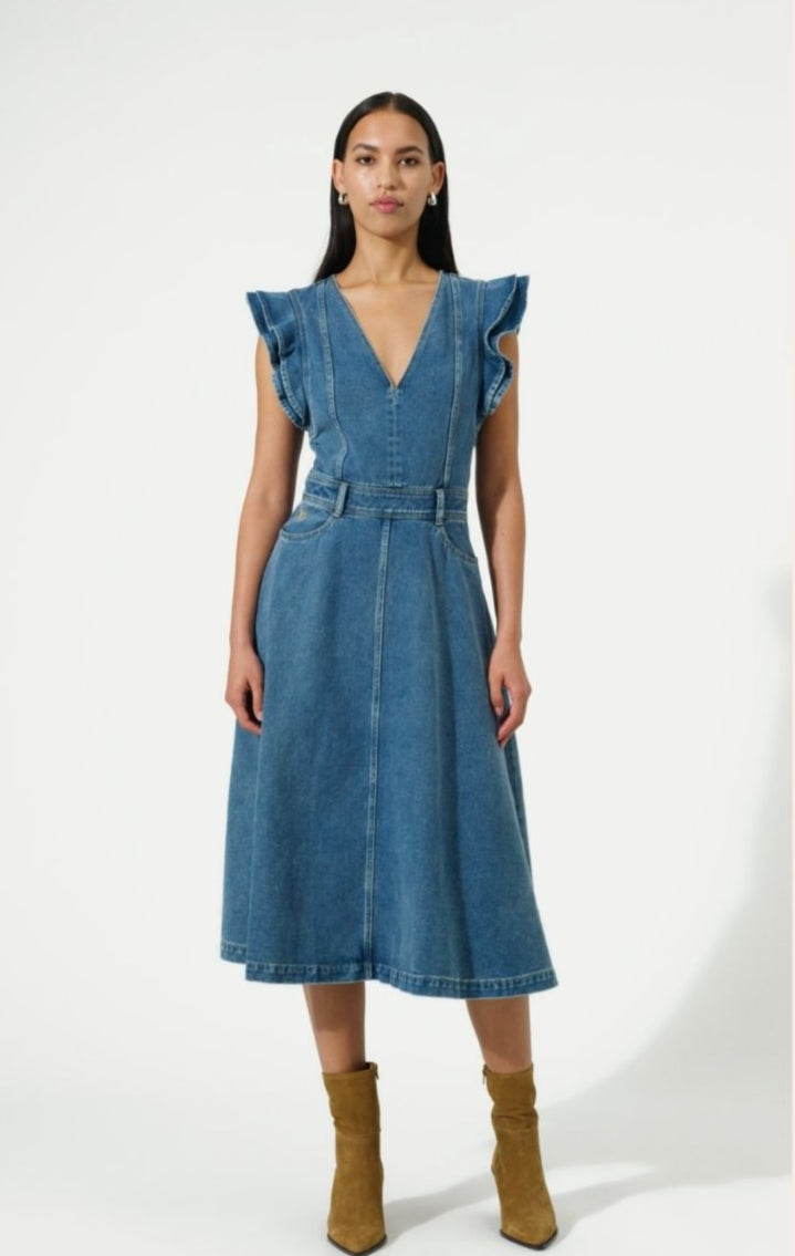 Denim Midi Dress