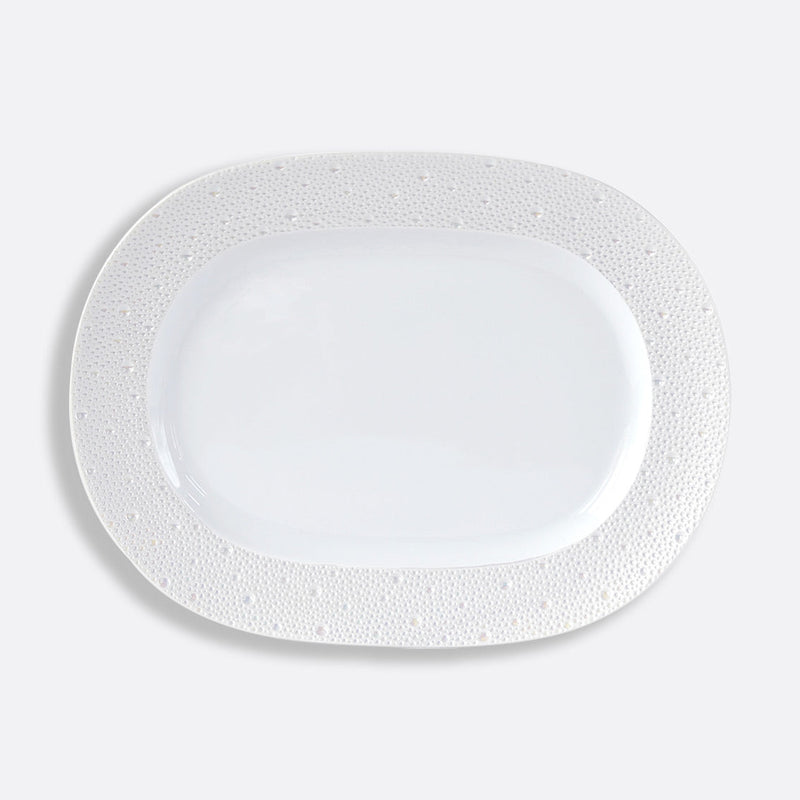 Écume Perle Oval Platter, 12"