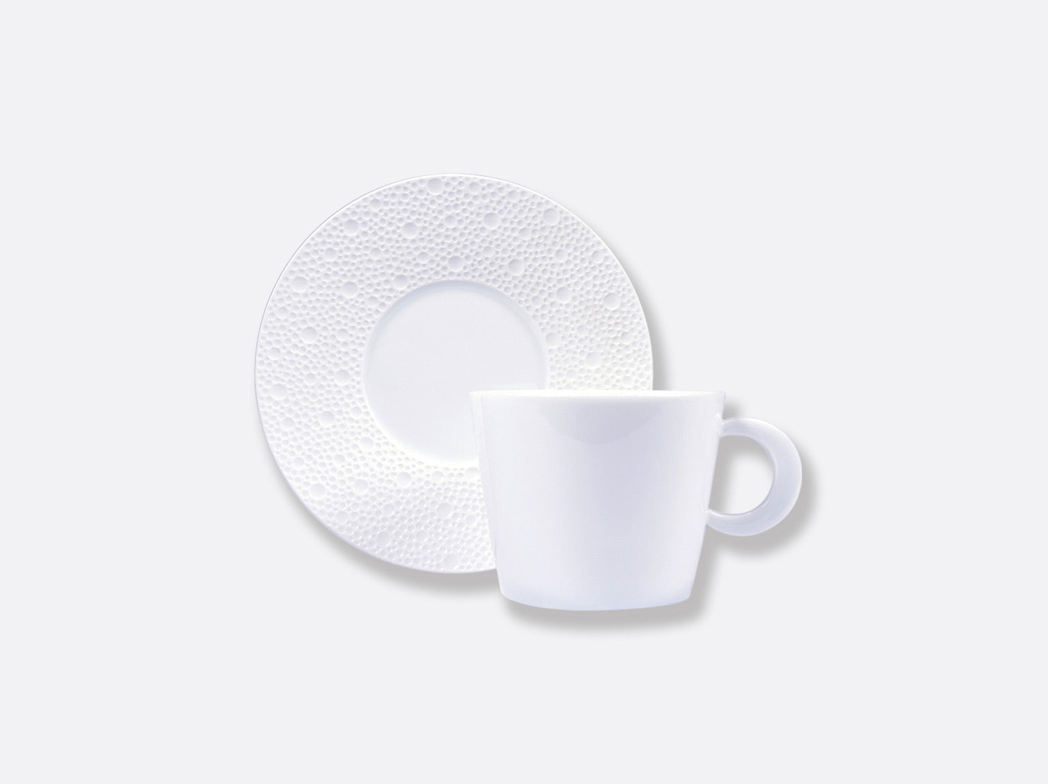Écume White Teacup and Saucer 5.7oz.