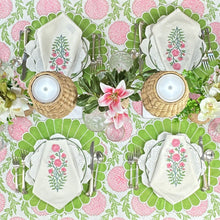 Pink Flower Motif Napkin
