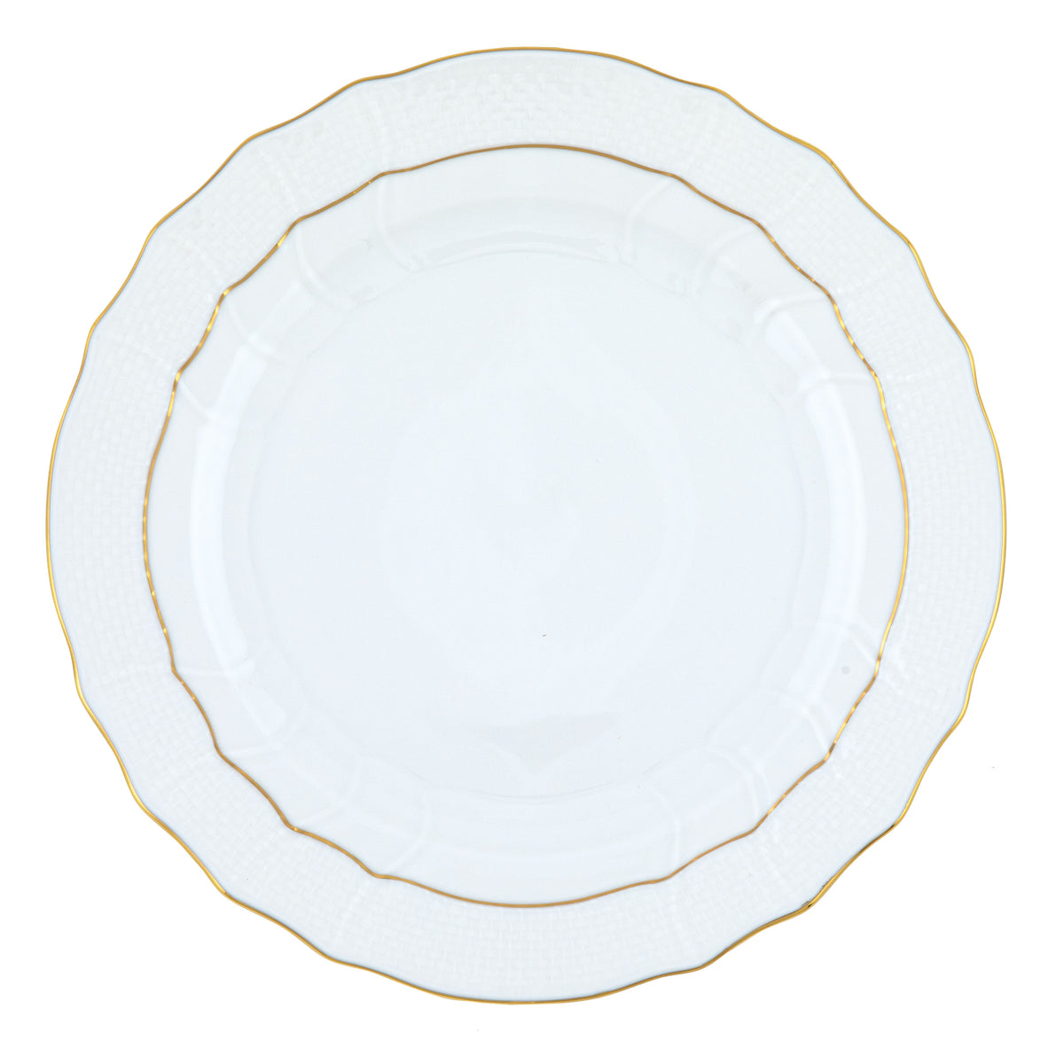 Herend Golden Edge Dinner plate, 8.25D